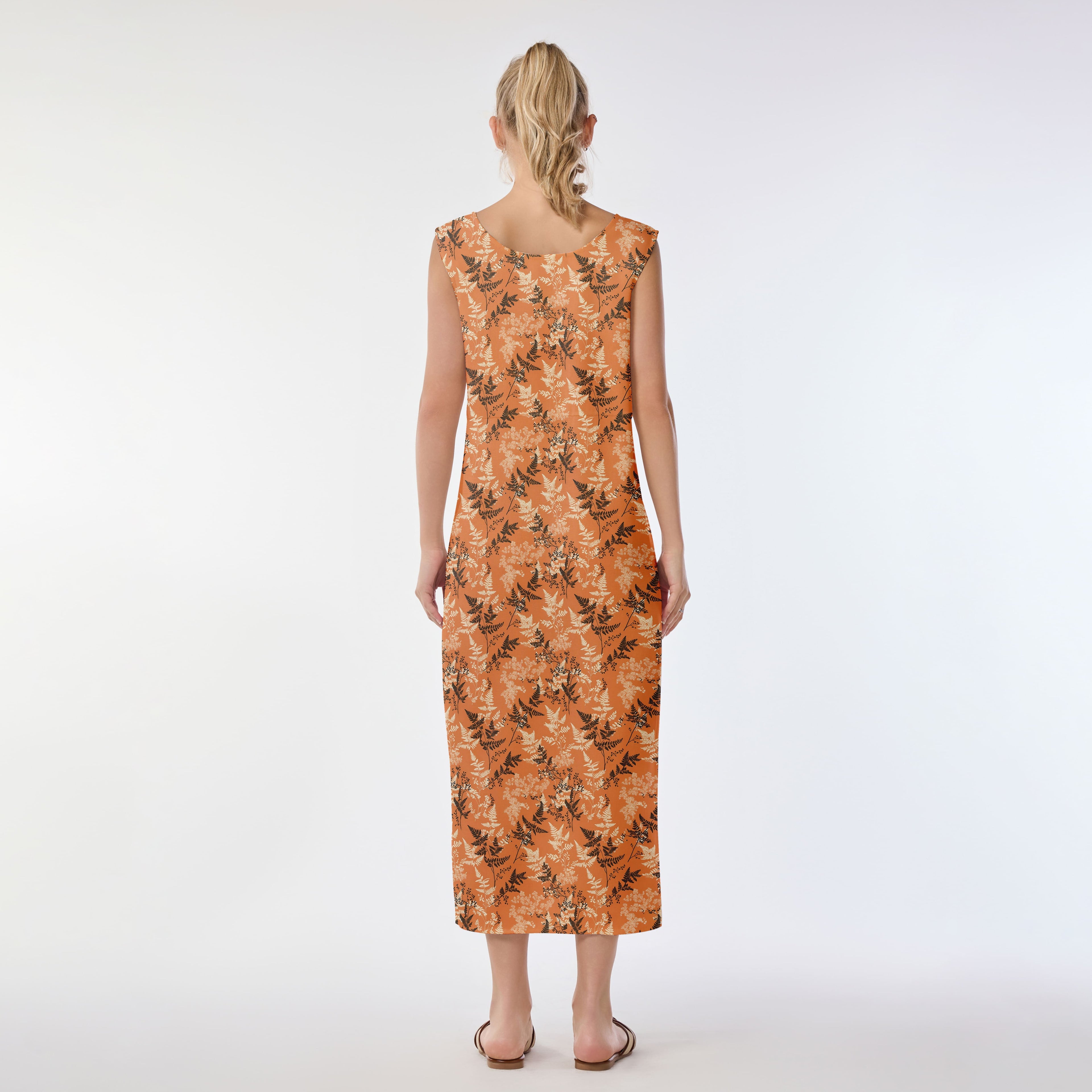 Autumn Fern Elegance Muumuu Dress
