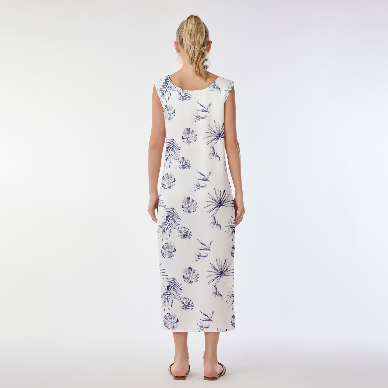 Midnight Tropics Muumuu Dress