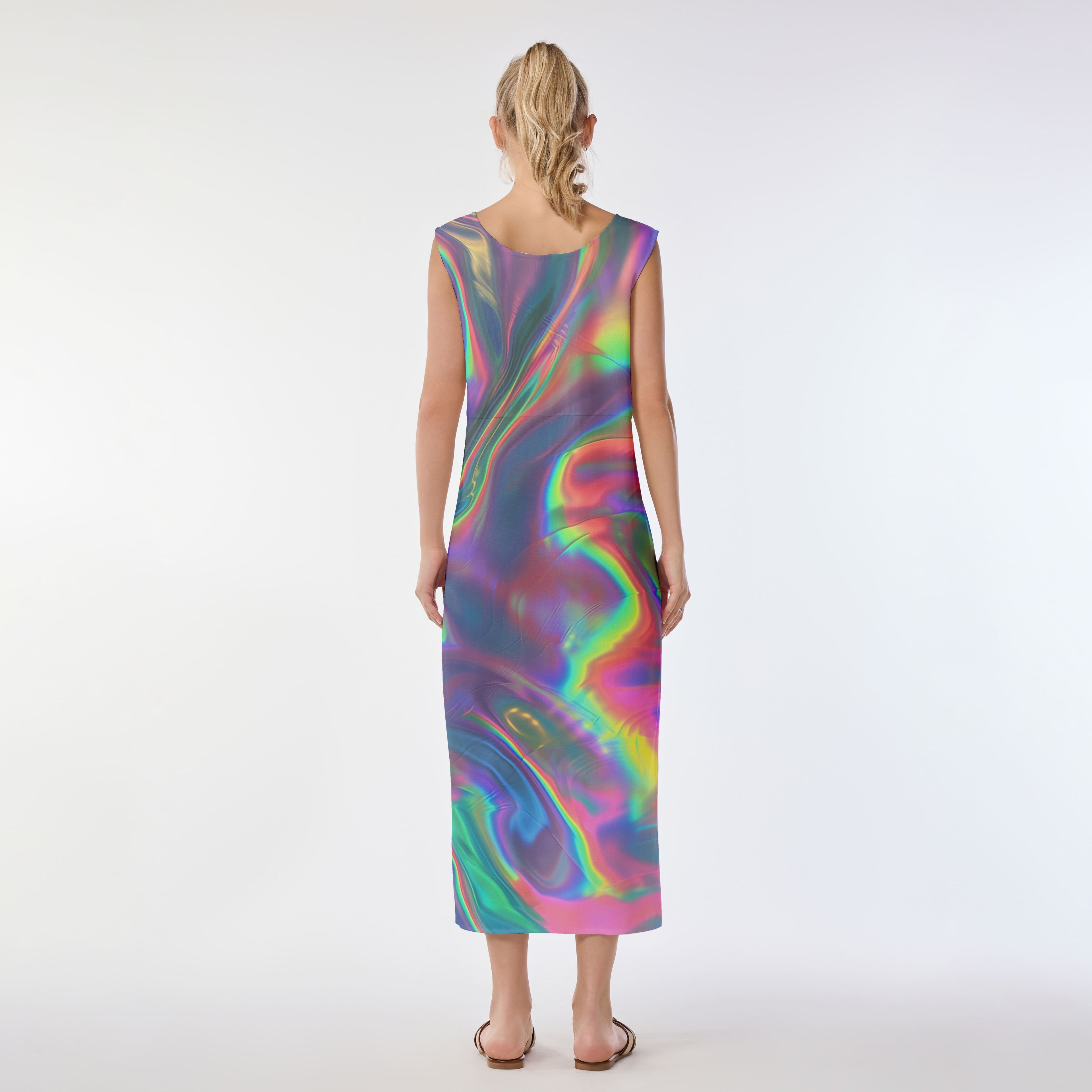 Prism Waves Muumuu Dress