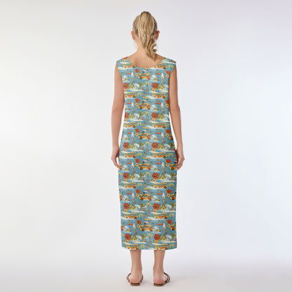 Retro Surf Vibes Muumuu Dress