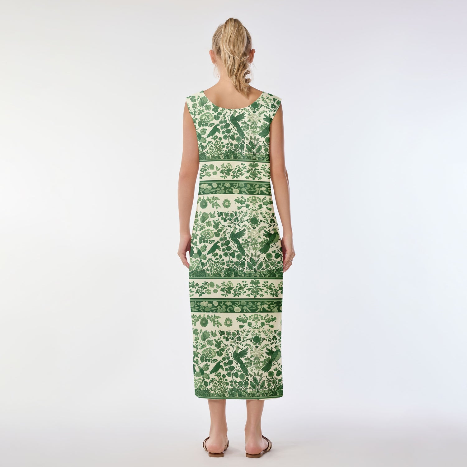 Harmony Green Muumuu Dress
