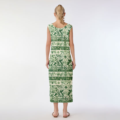 Harmony Green Muumuu Dress