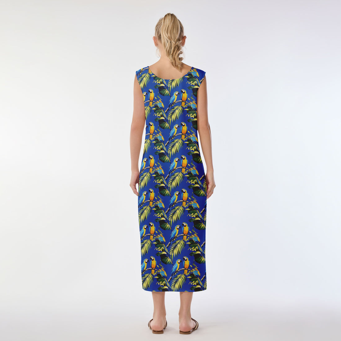 Parrot Paradise Muumuu Dress