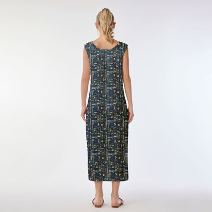 Geometric Harmony Muumuu Dress