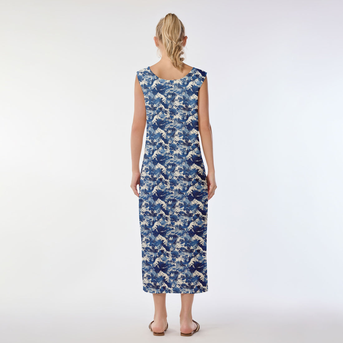 Oceanic Surge Muumuu Dress