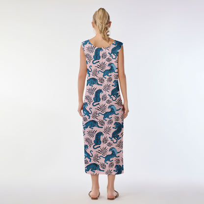 Blue Tiger Allure Muumuu Dress