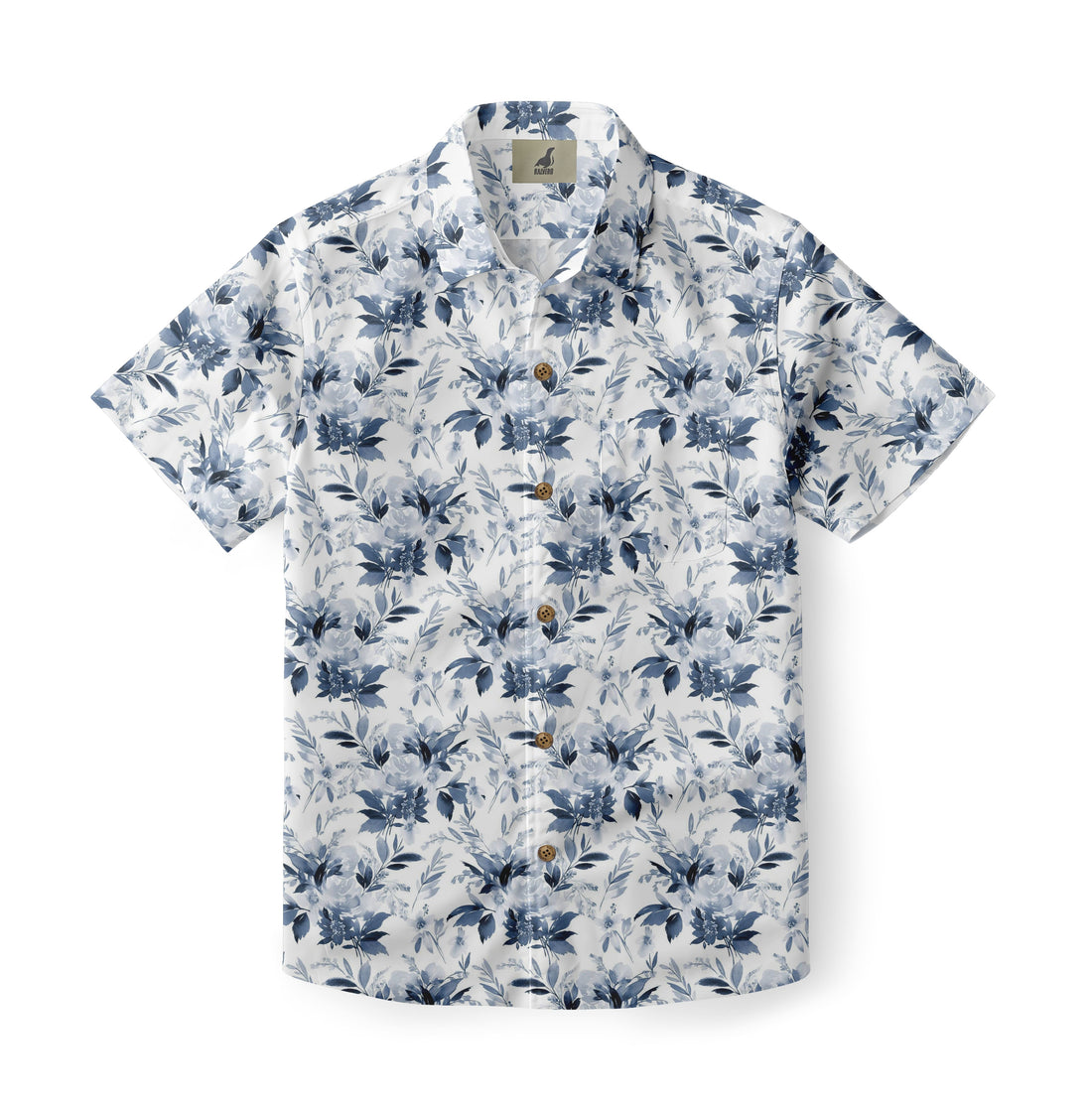 Dark Floral Serenity Hawaiian Shirt