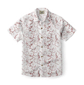 Maroon Botanical Hawaiian Shirt