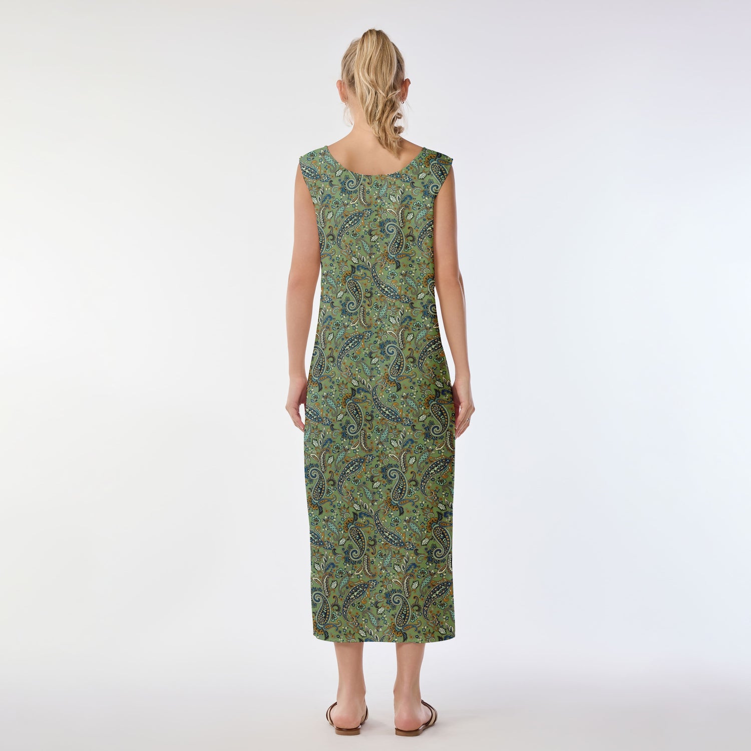 Vintage Ripples Muumuu Dress