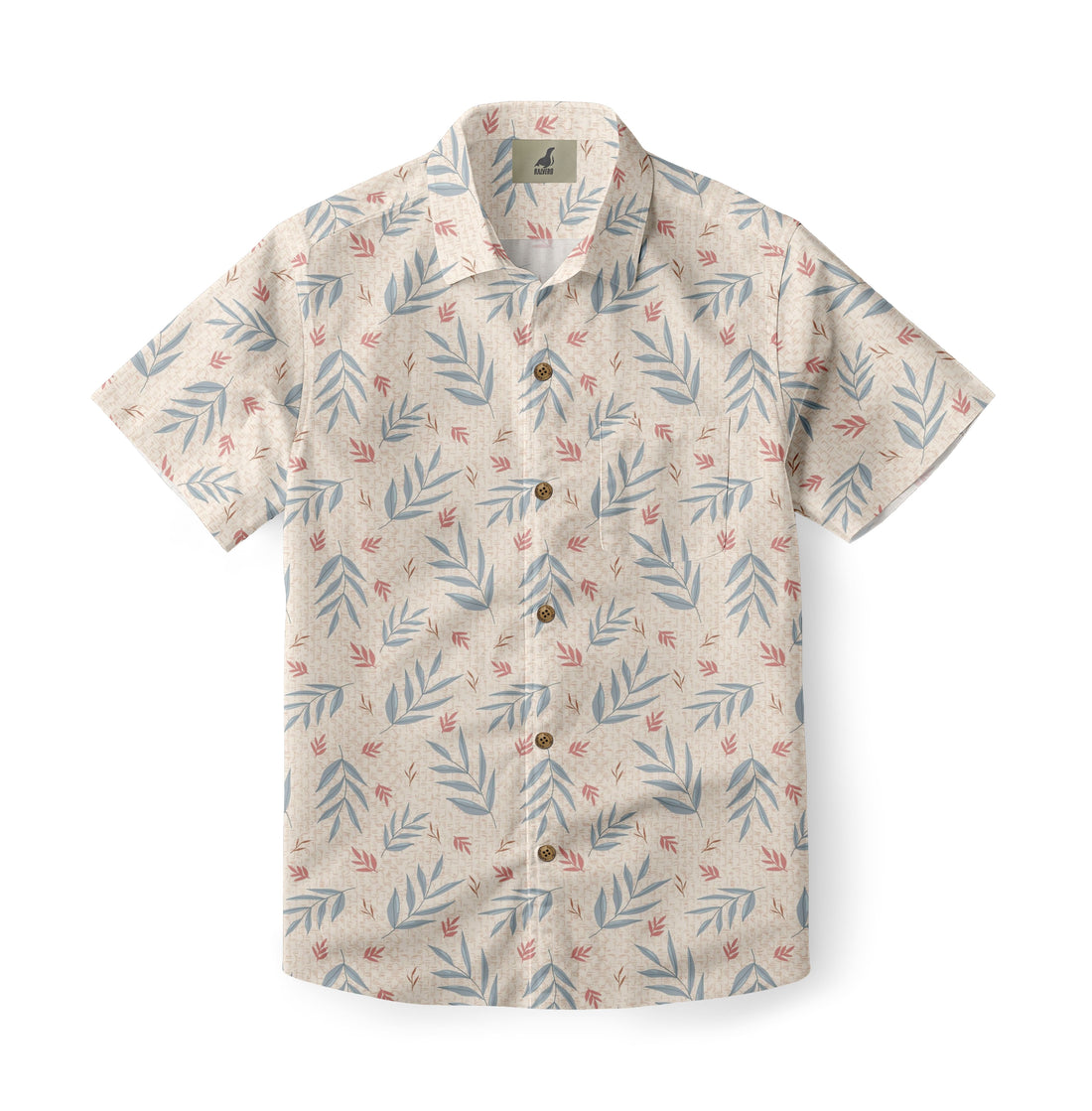 Leaf Print Hawaiian Shirt