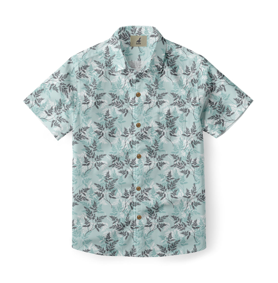 Aqua Fern Hawaiian Shirt