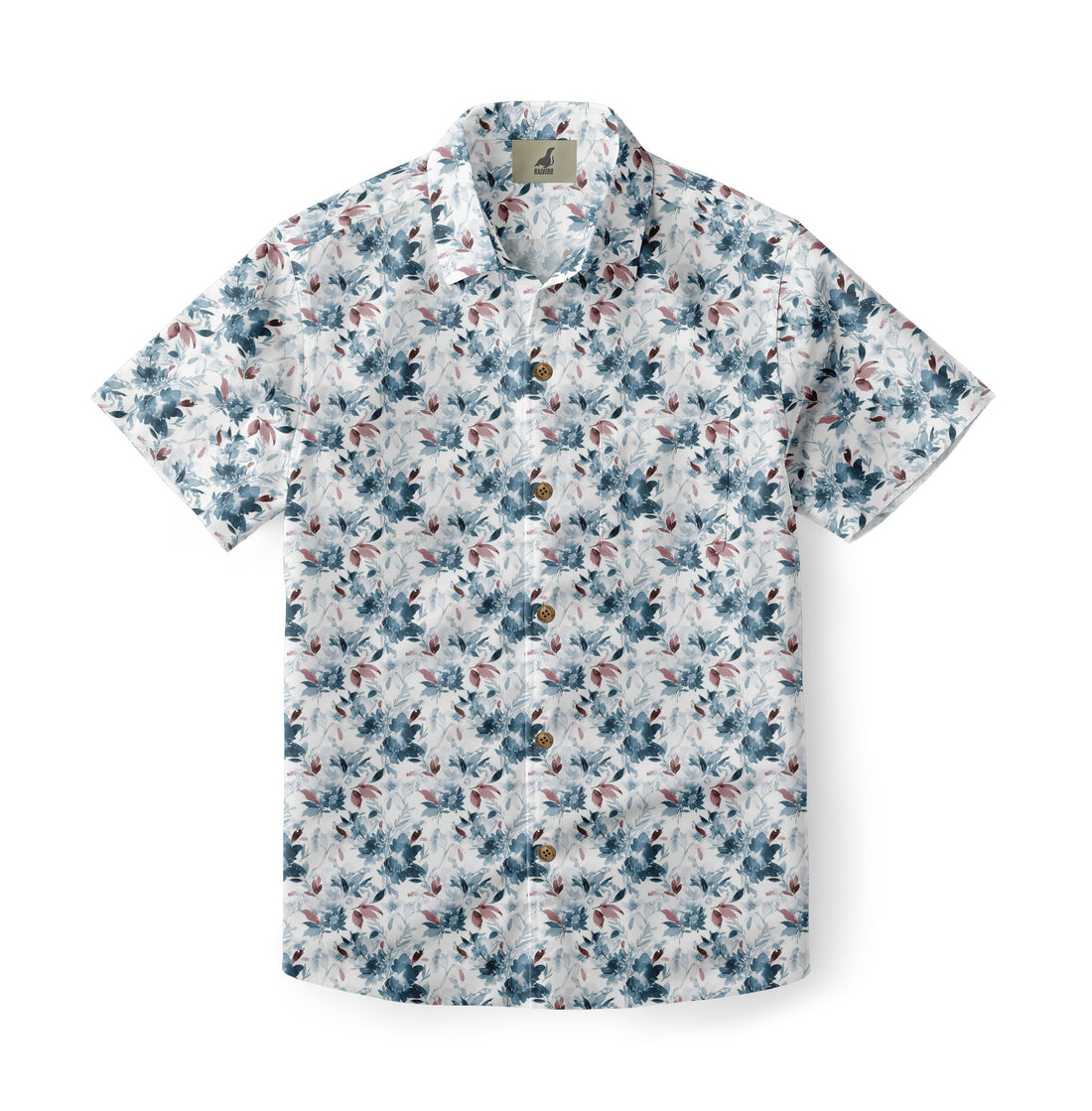 Mixed Watercolor Floral Hawaiian Shirt