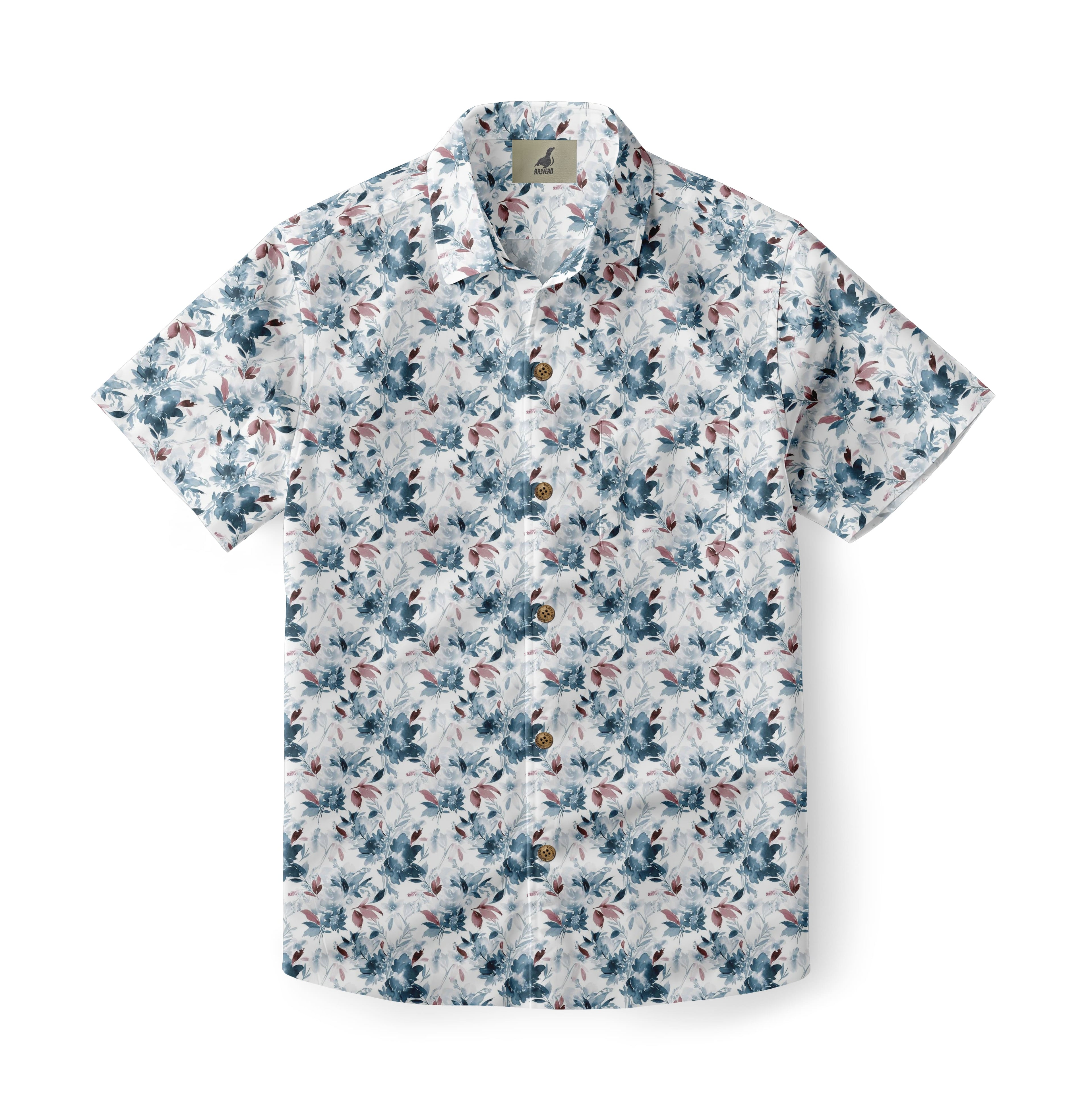 Mixed Watercolor Floral Hawaiian Shirt