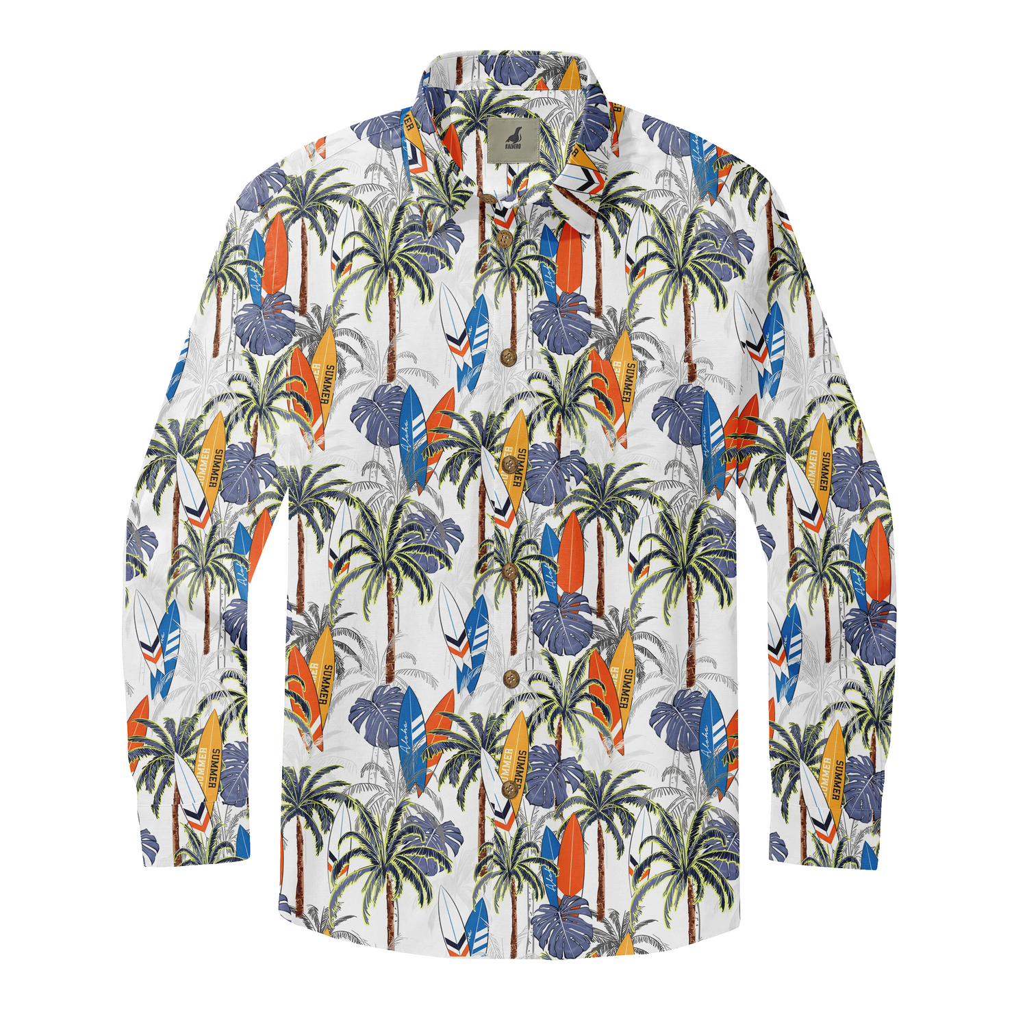 Tropical Surf Long Sleeve Shirts