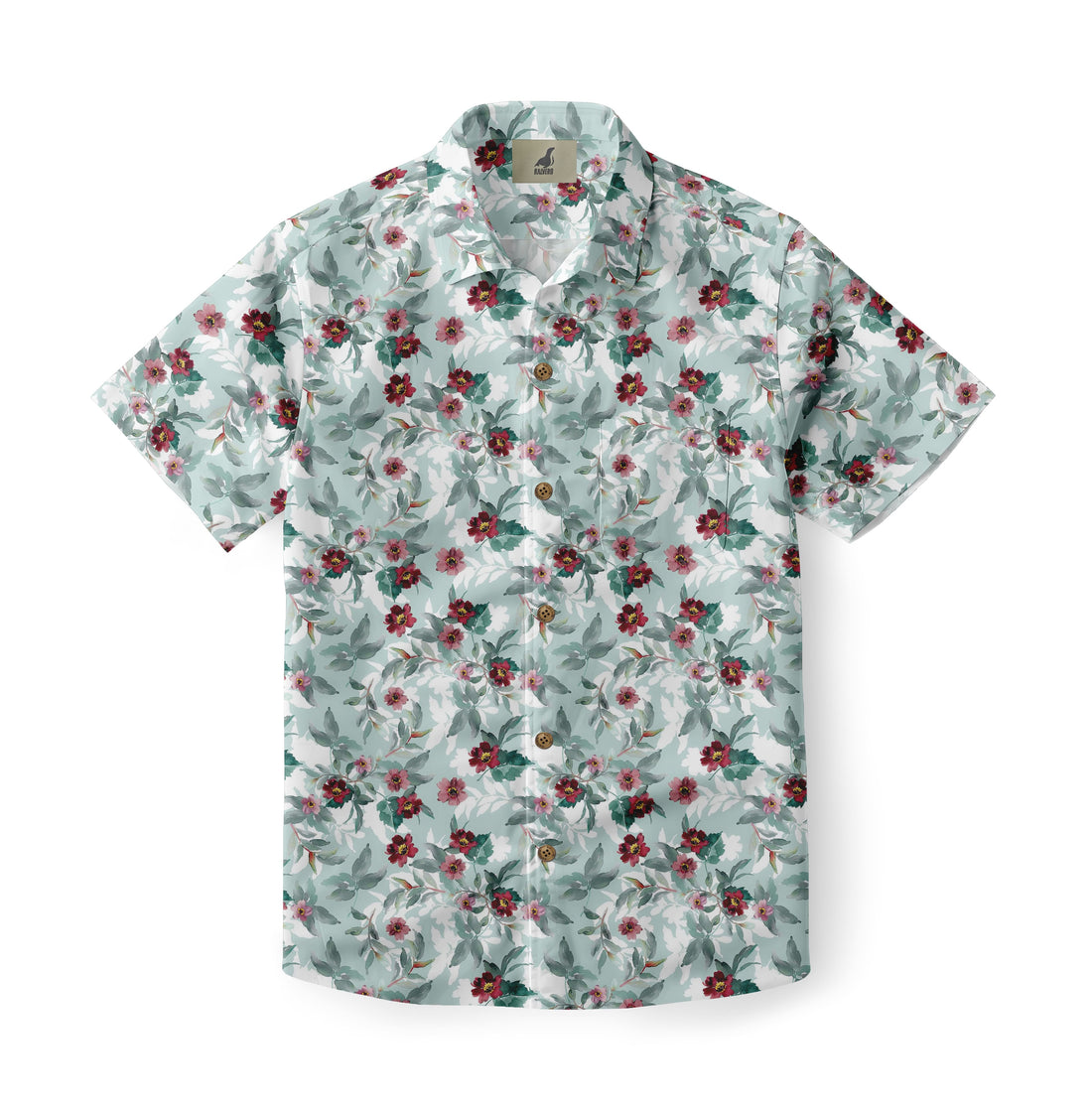 Dusky Floral Pattern Hawaiian Shirt 