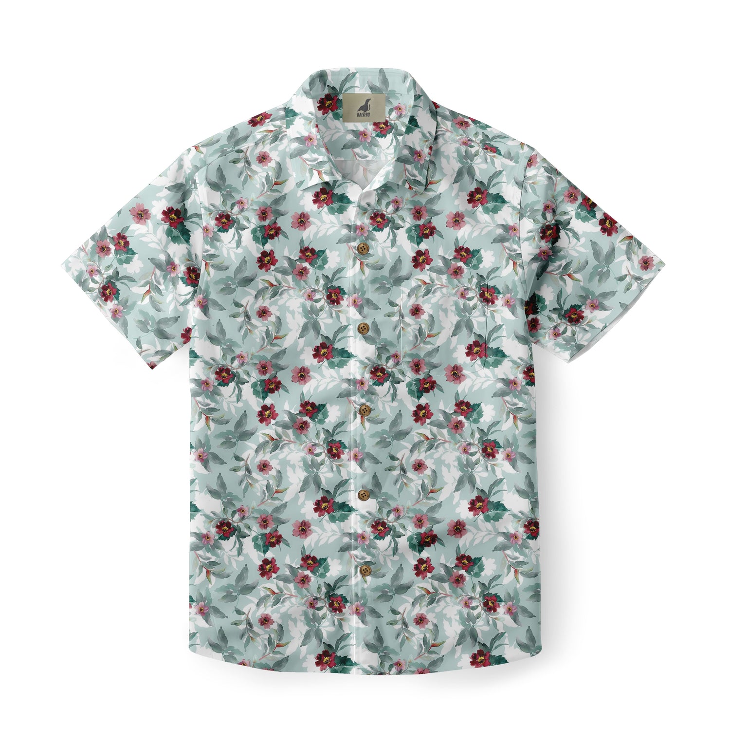 Dusky Floral Pattern Hawaiian Shirt 