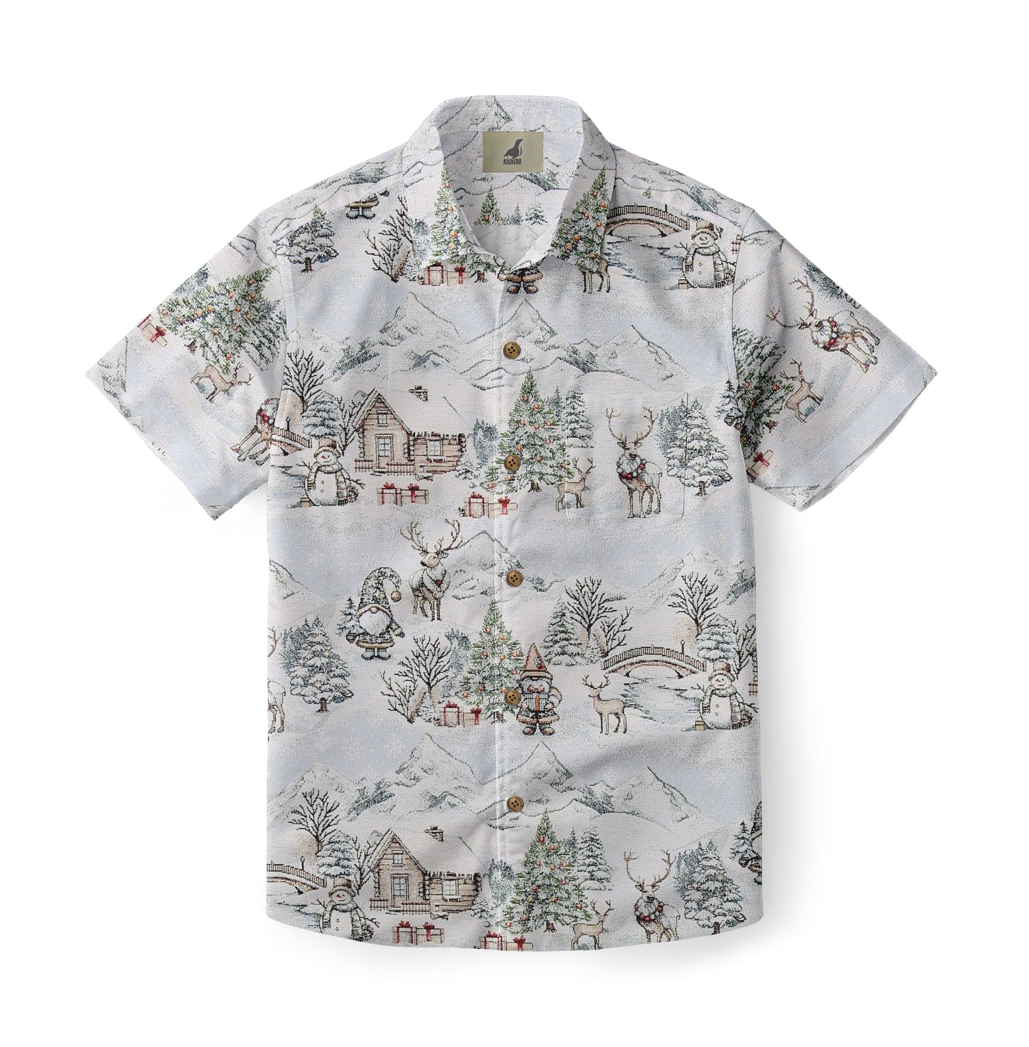 Christmas Village Aloha Shirt