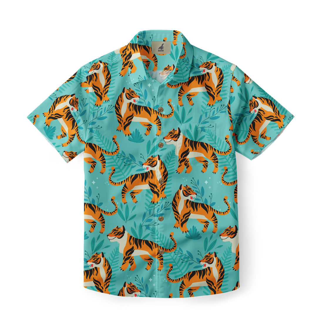 Playful Tiger Hawaiian Shirt