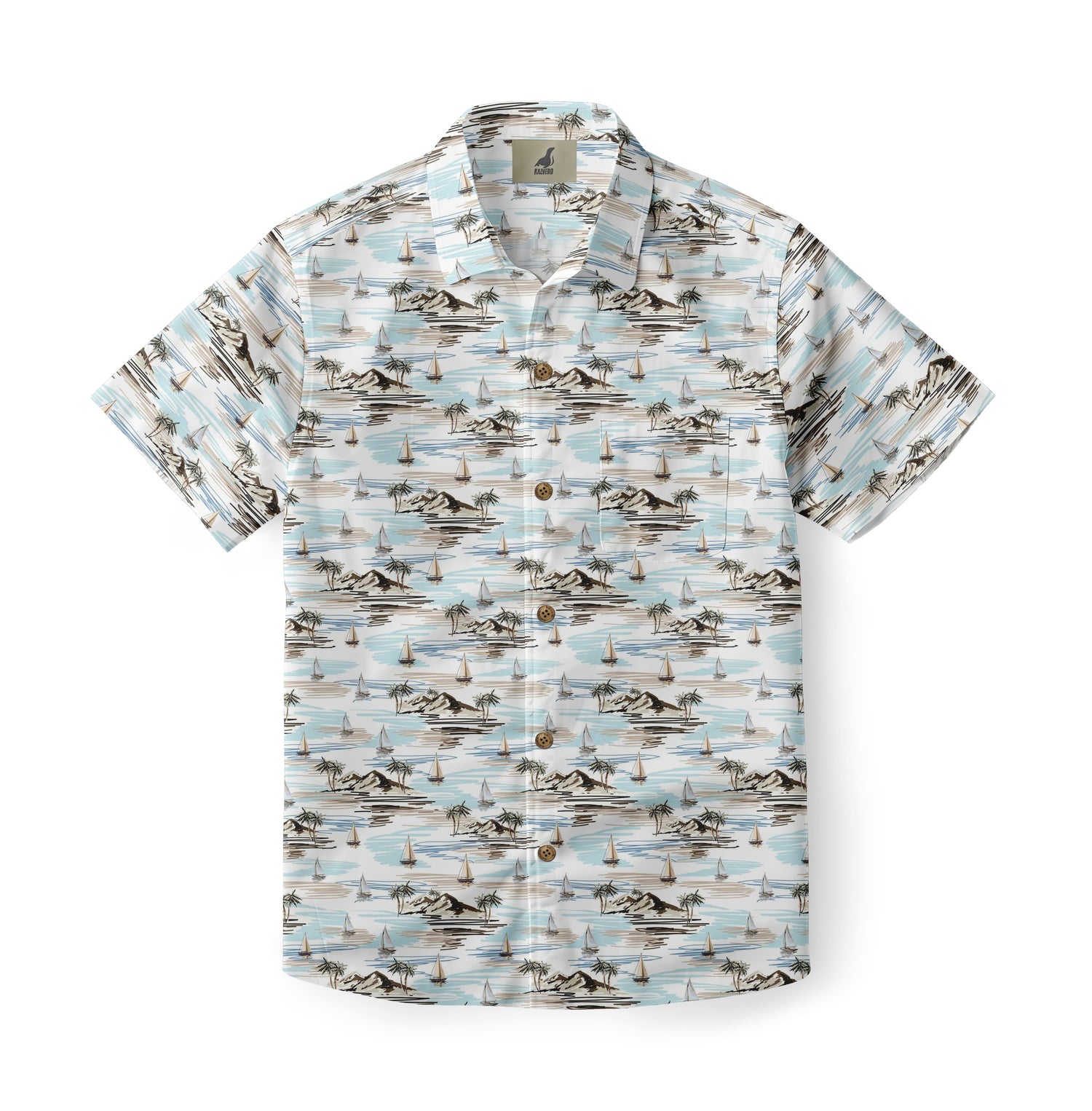 Sailboat Island Hawaiian Shirt