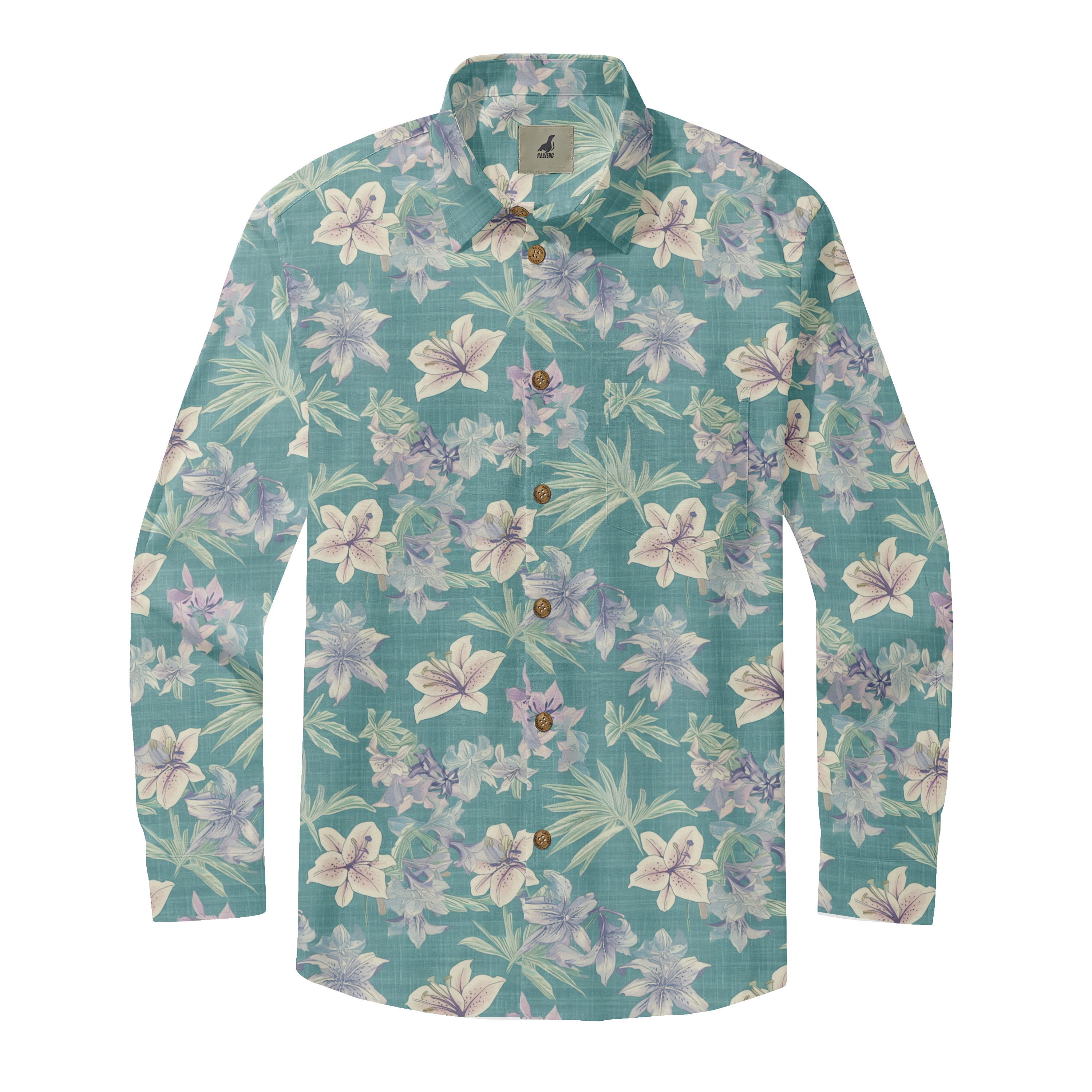 Tropical Bloom Long Sleeve Shirts