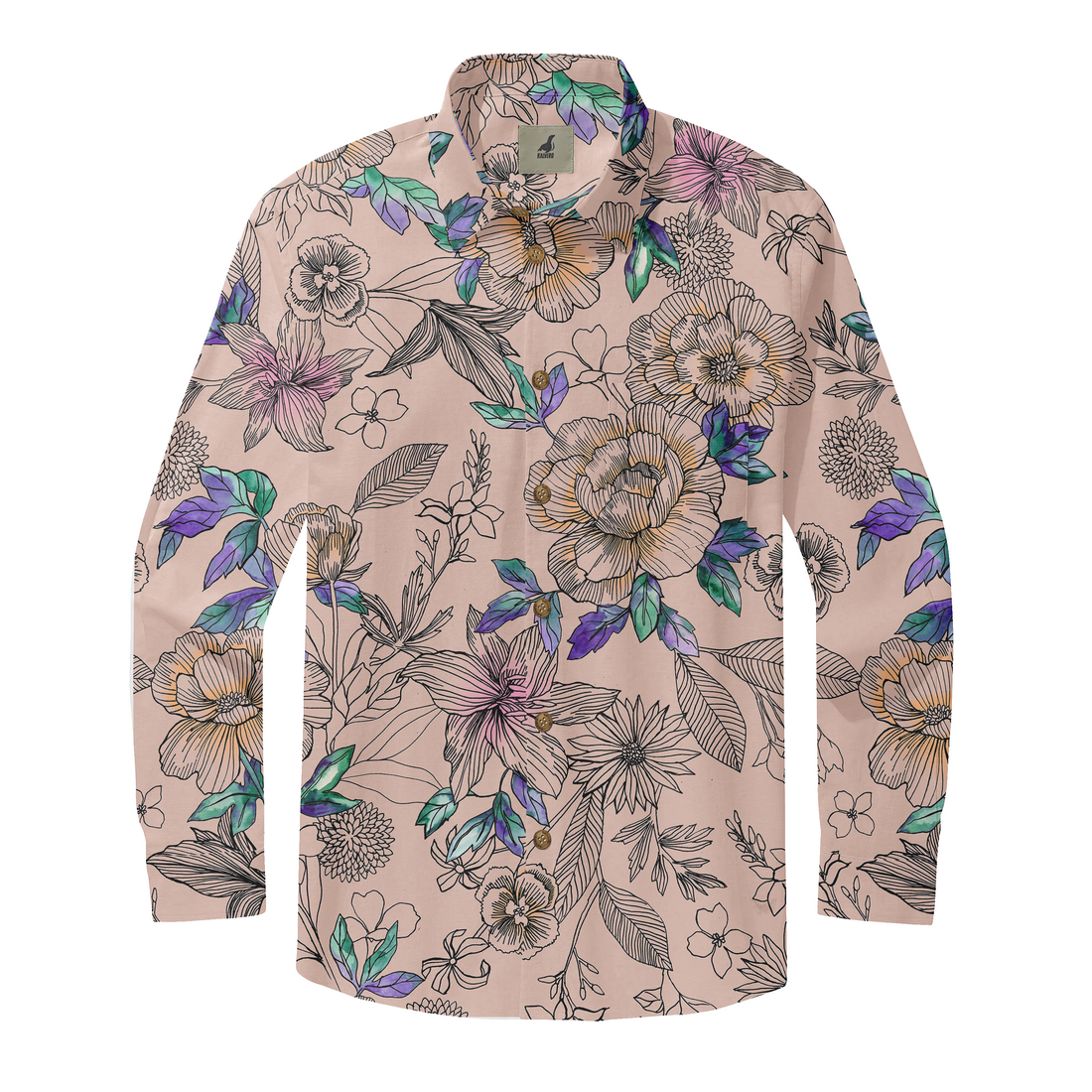 Pastel Garden Long Sleeve Shirts