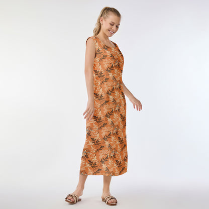 Autumn Fern Elegance Muumuu Dress