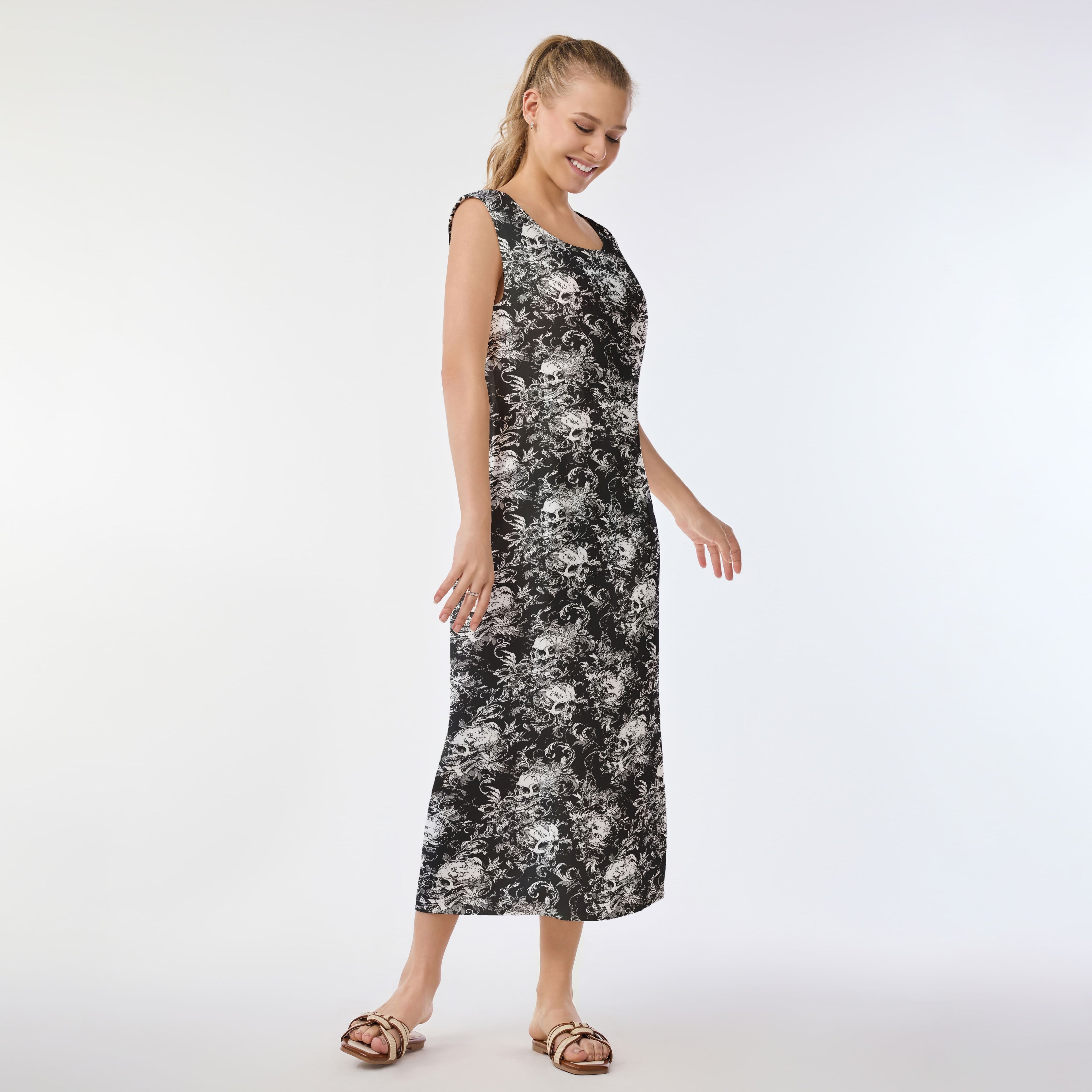 Skull Reverie Muumuu Dress