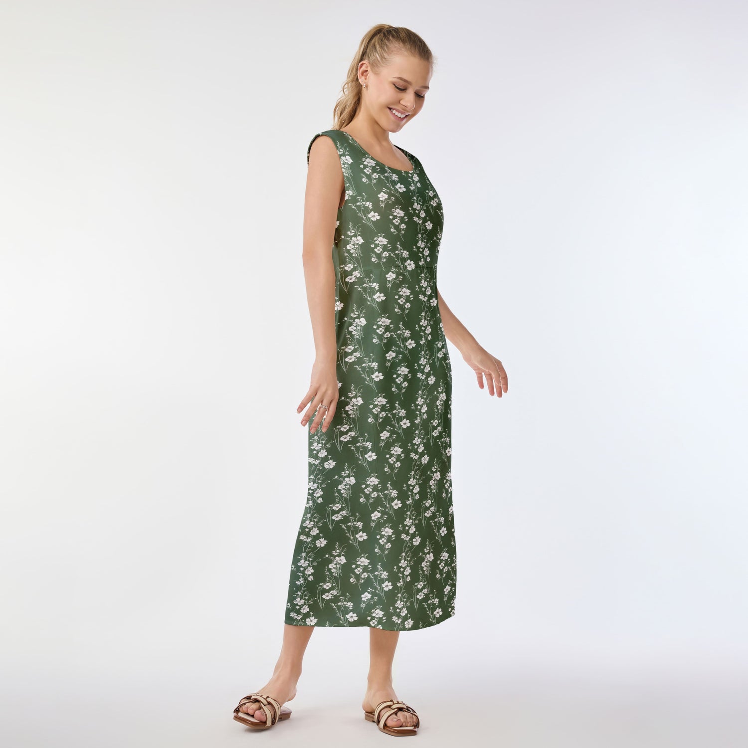 Tranquil Blossoms Muumuu Dress