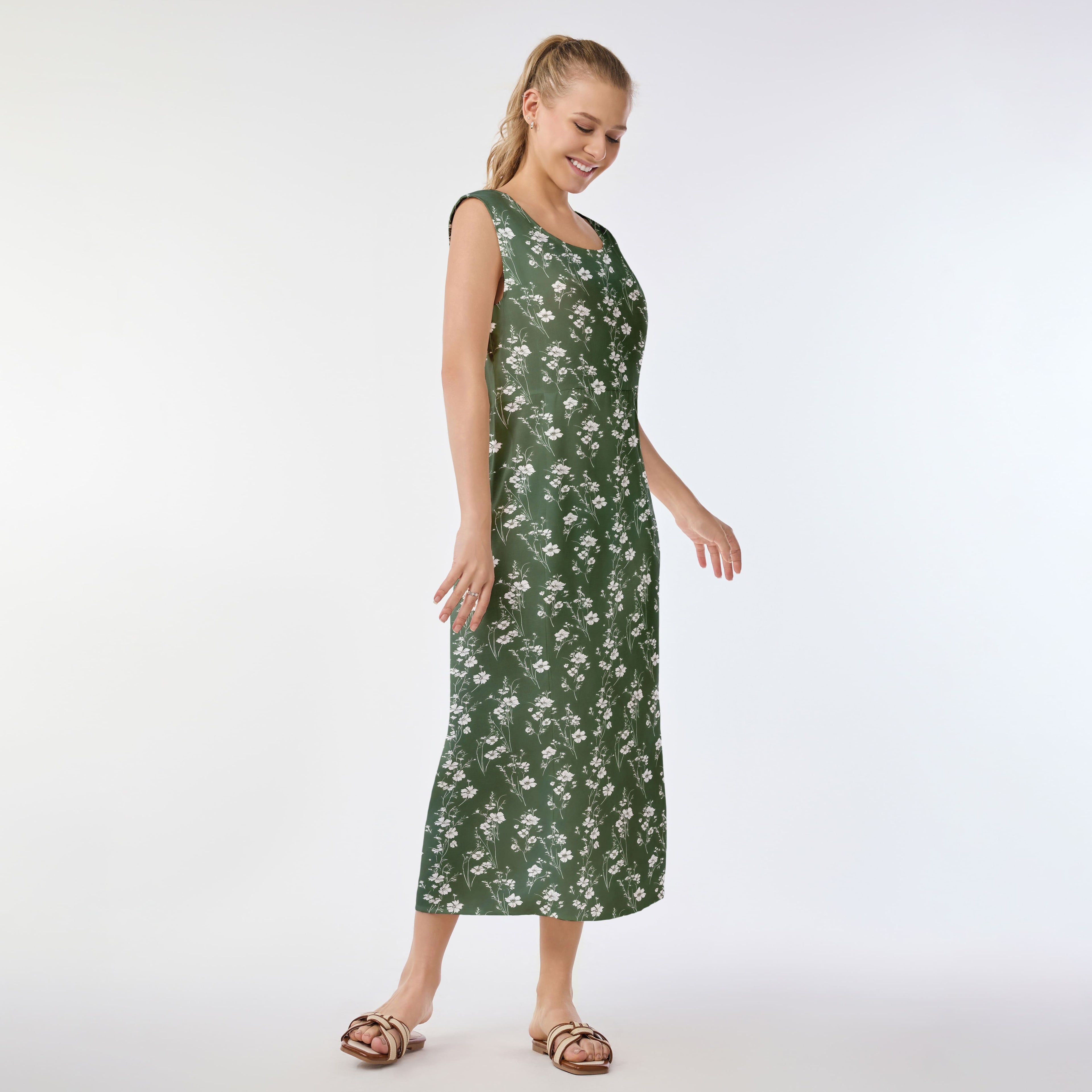Tranquil Blossoms Muumuu Dress