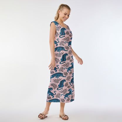 Blue Tiger Allure Muumuu Dress
