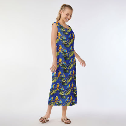 Parrot Paradise Muumuu Dress