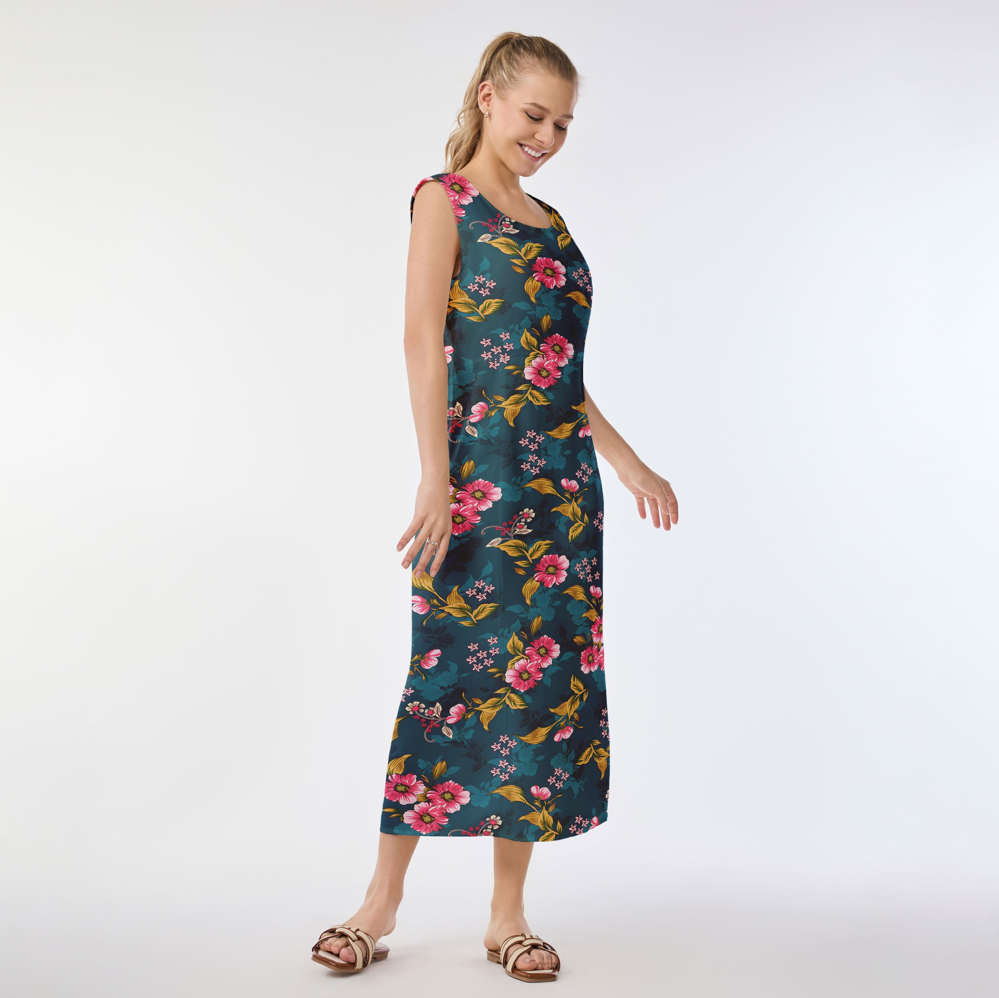 Floral Allure Muumuu Dress
