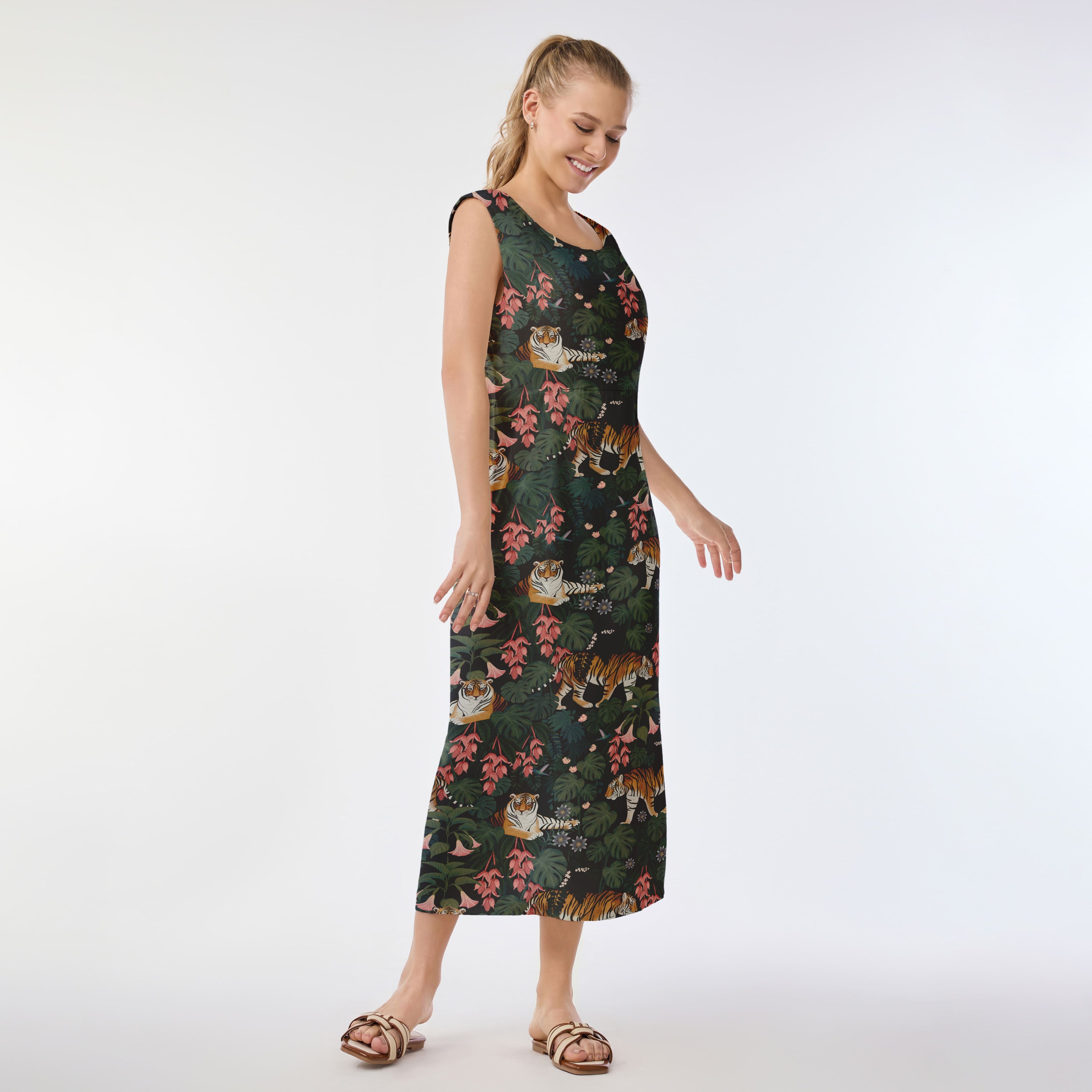 Jungle Majesty Muumuu Dress