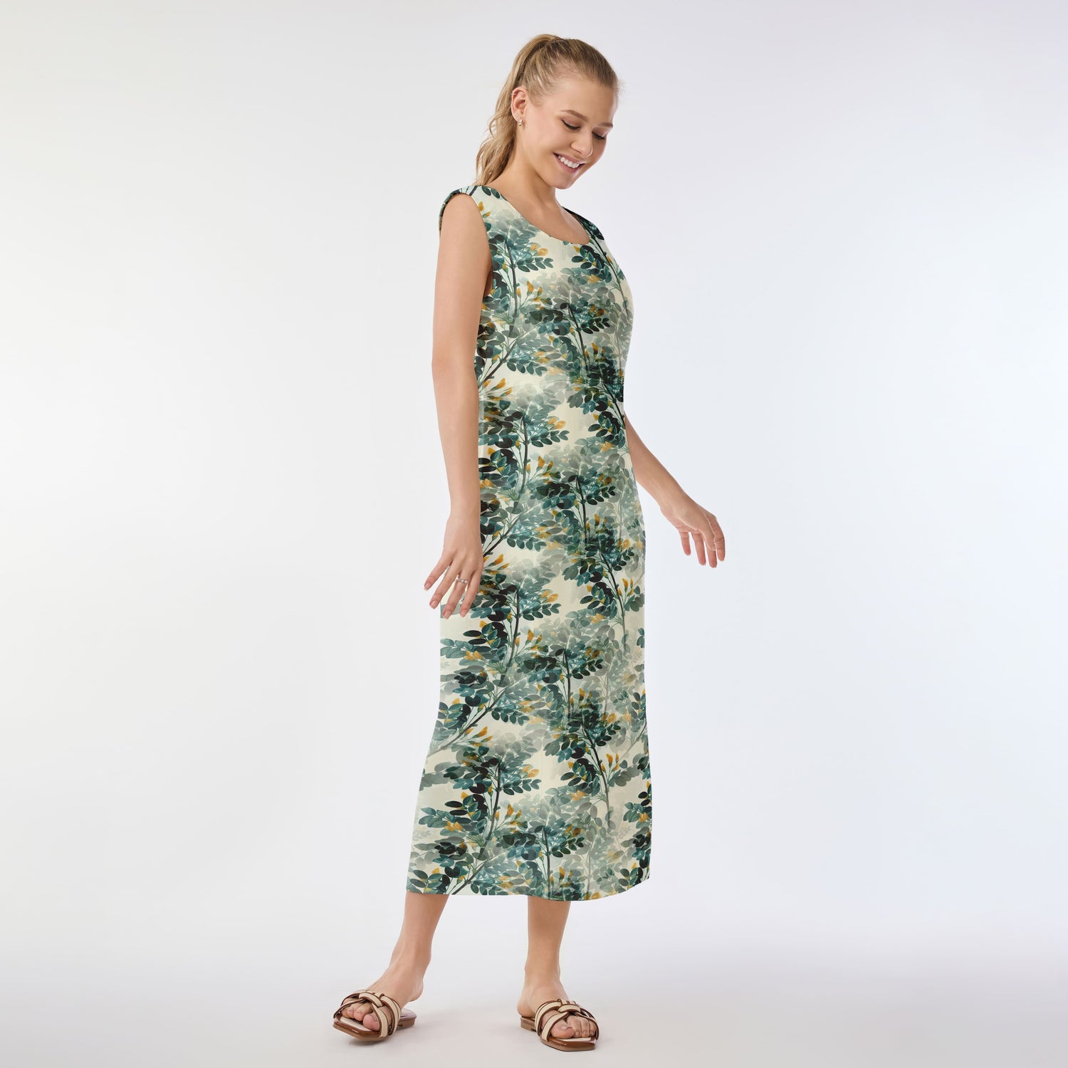 Tropical Film Roll Muumuu Dress