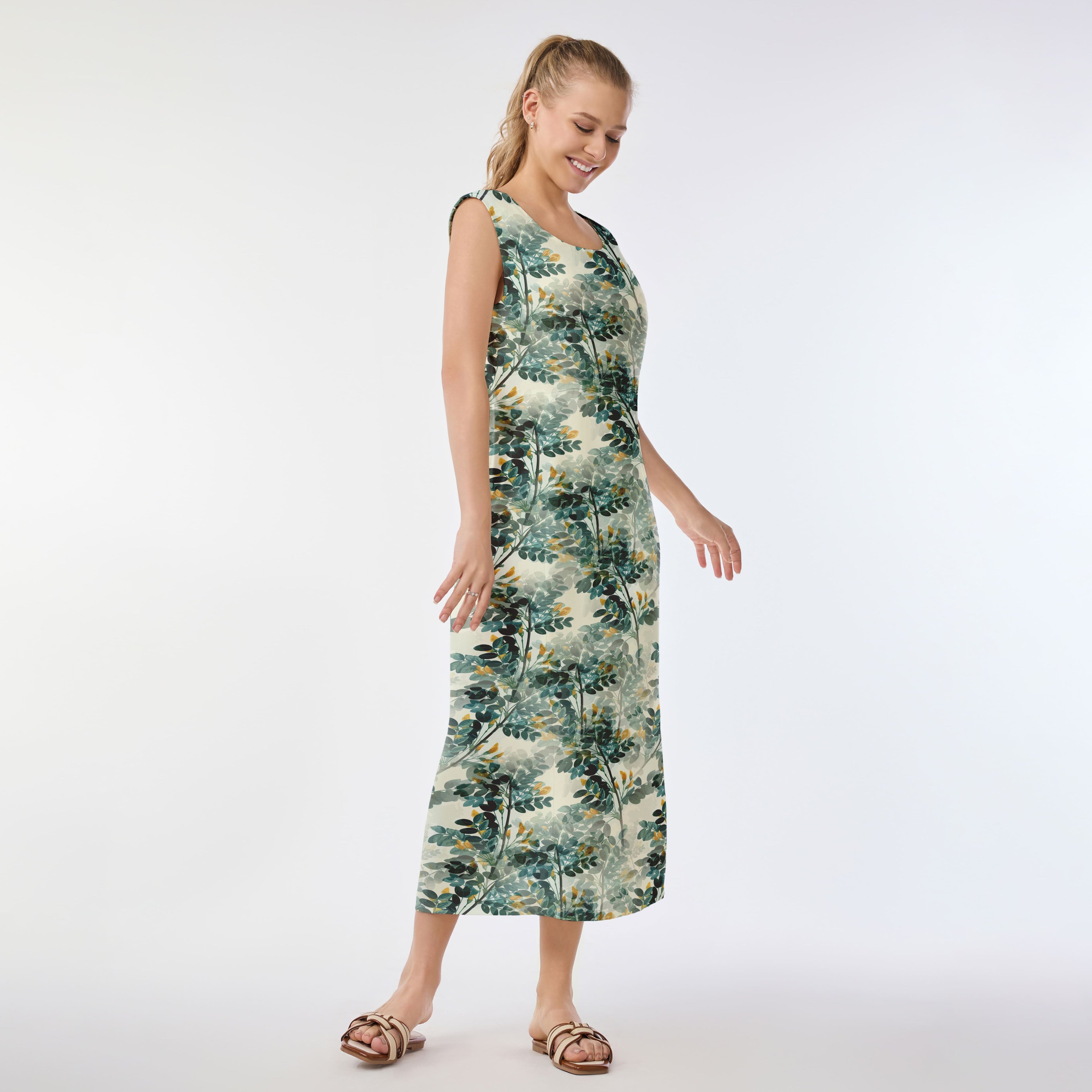 Tropical Film Roll Muumuu Dress