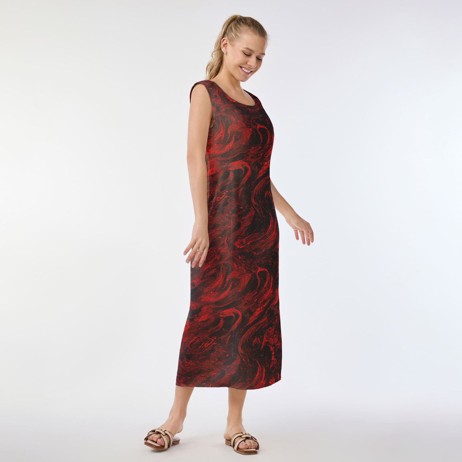 Inferno Swirl Muumuu Dress