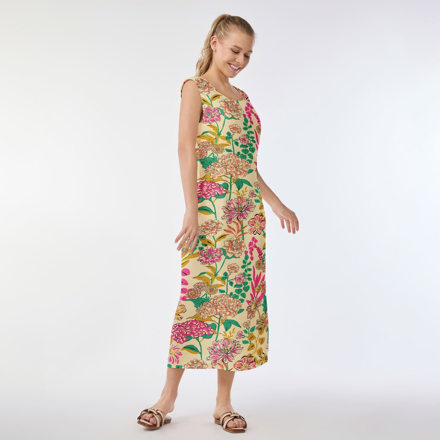 Colorful Meadow Muumuu Dress