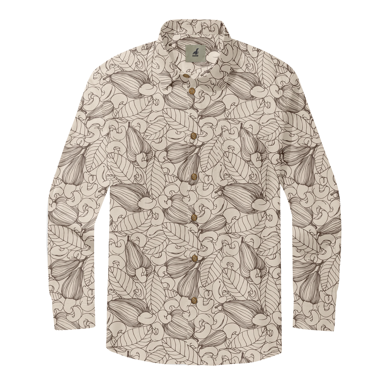 Sketch Floral Long Sleeve Shirts