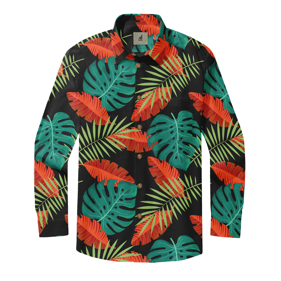 Luminous Leaves Long Sleeve Shirts