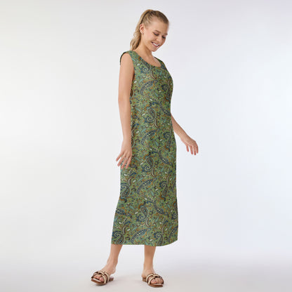 Vintage Ripples Muumuu Dress