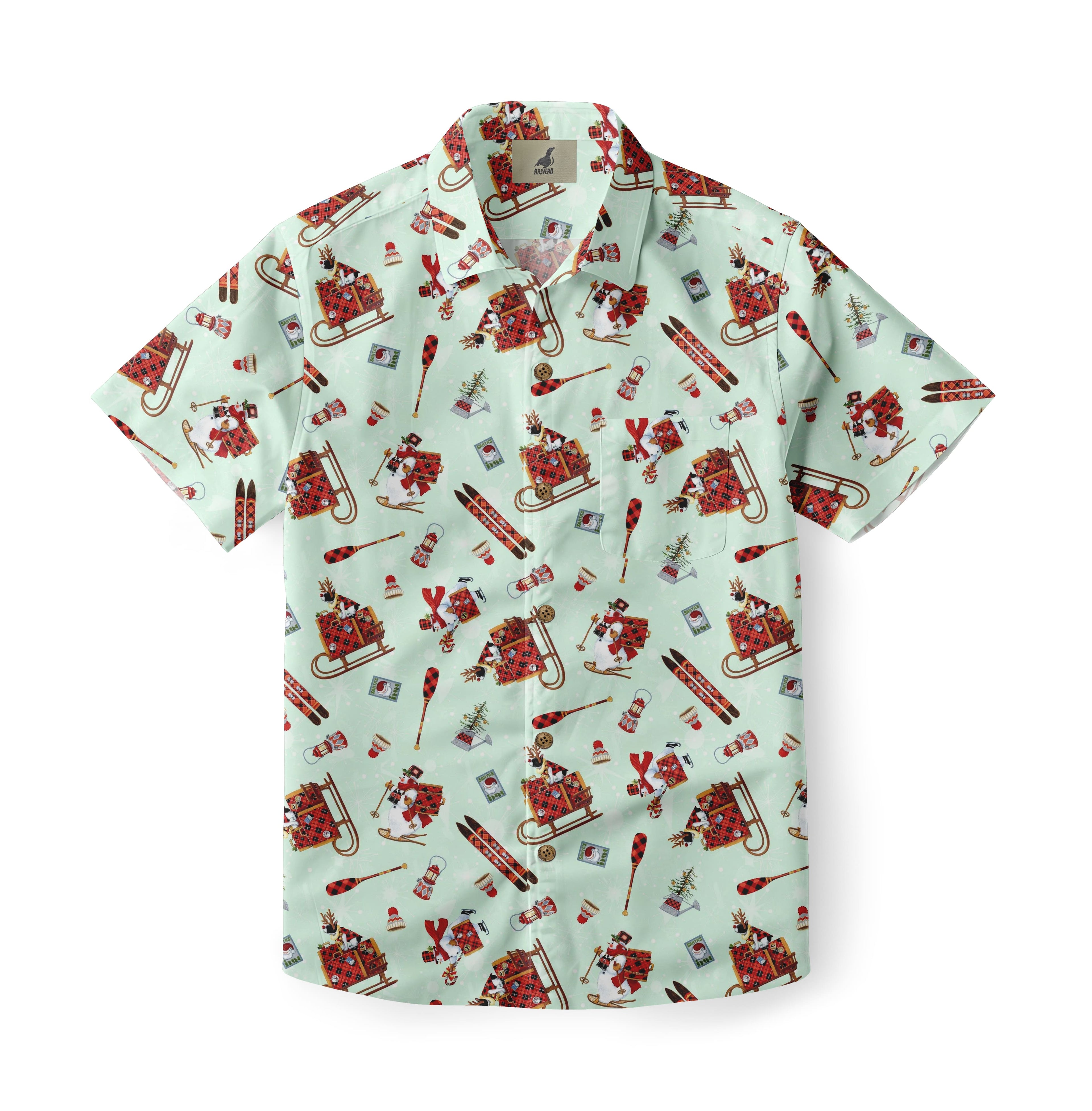 Holiday Sleigh Aloha Shirt