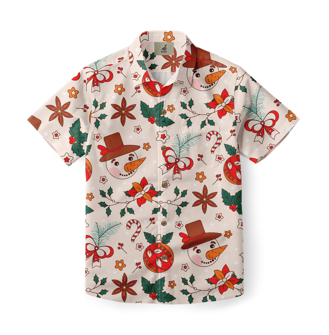 Poinsettia Holiday Hawaiian Shirt