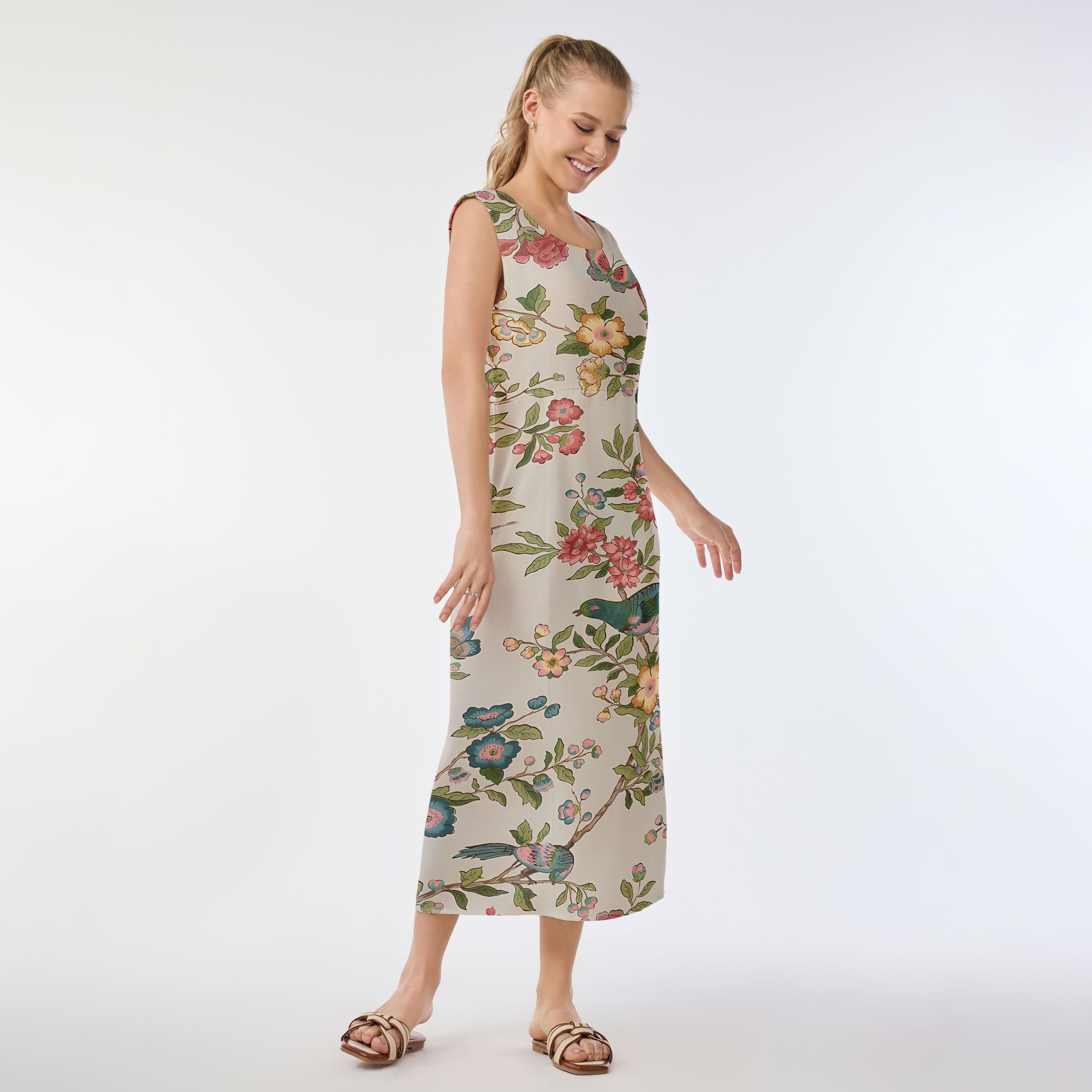 Floral Serenade Muumuu Dress
