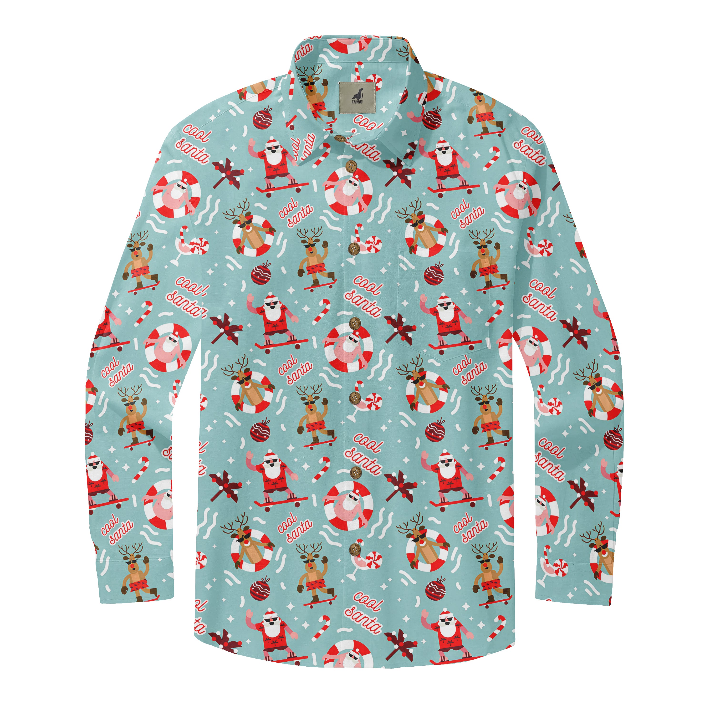 Christmas Dreams on a Skateboard Long Sleeve Shirts