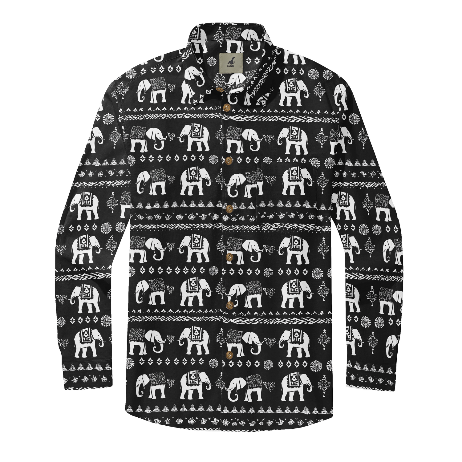 Tribal Elephant Long Sleeve Shirts