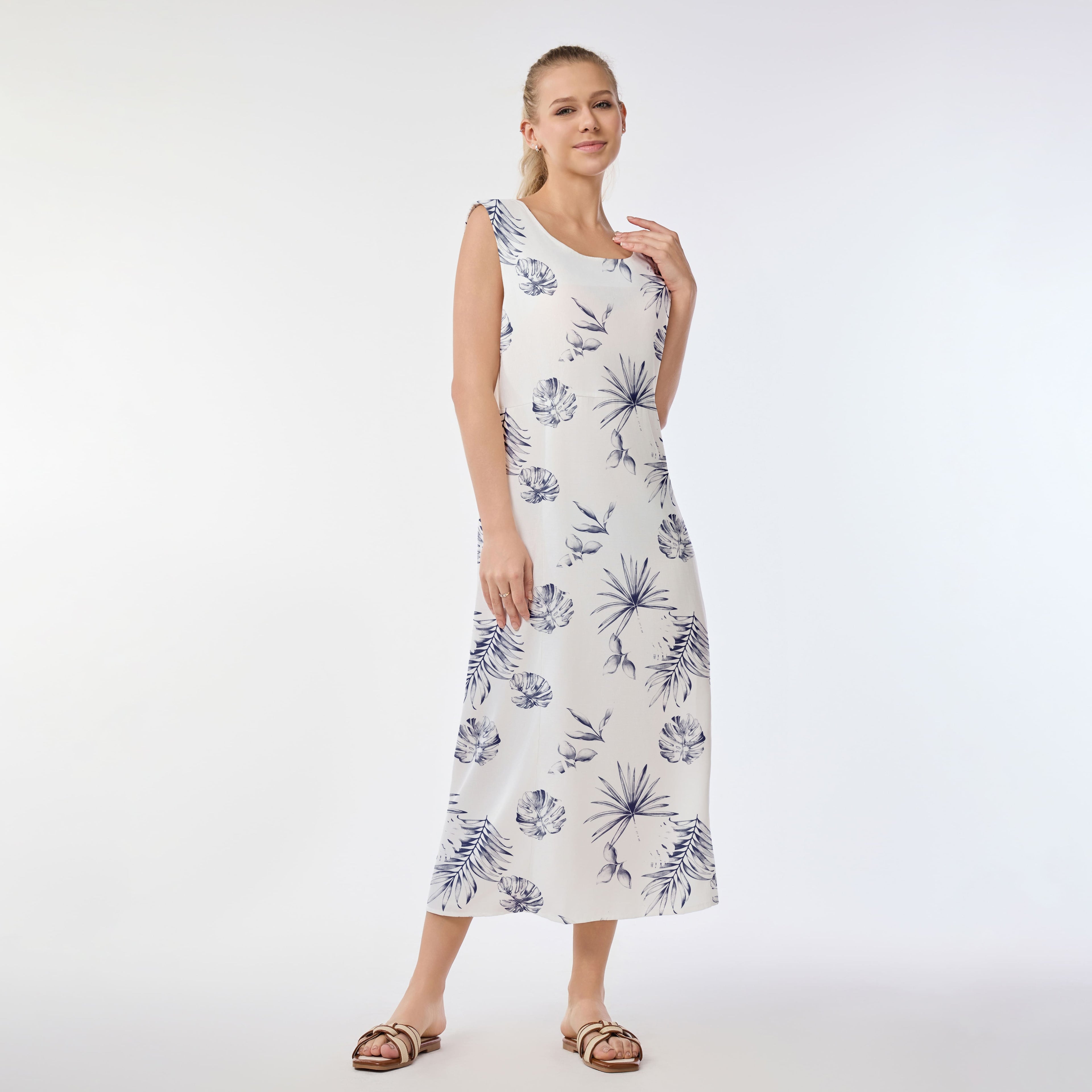Midnight Tropics Muumuu Dress