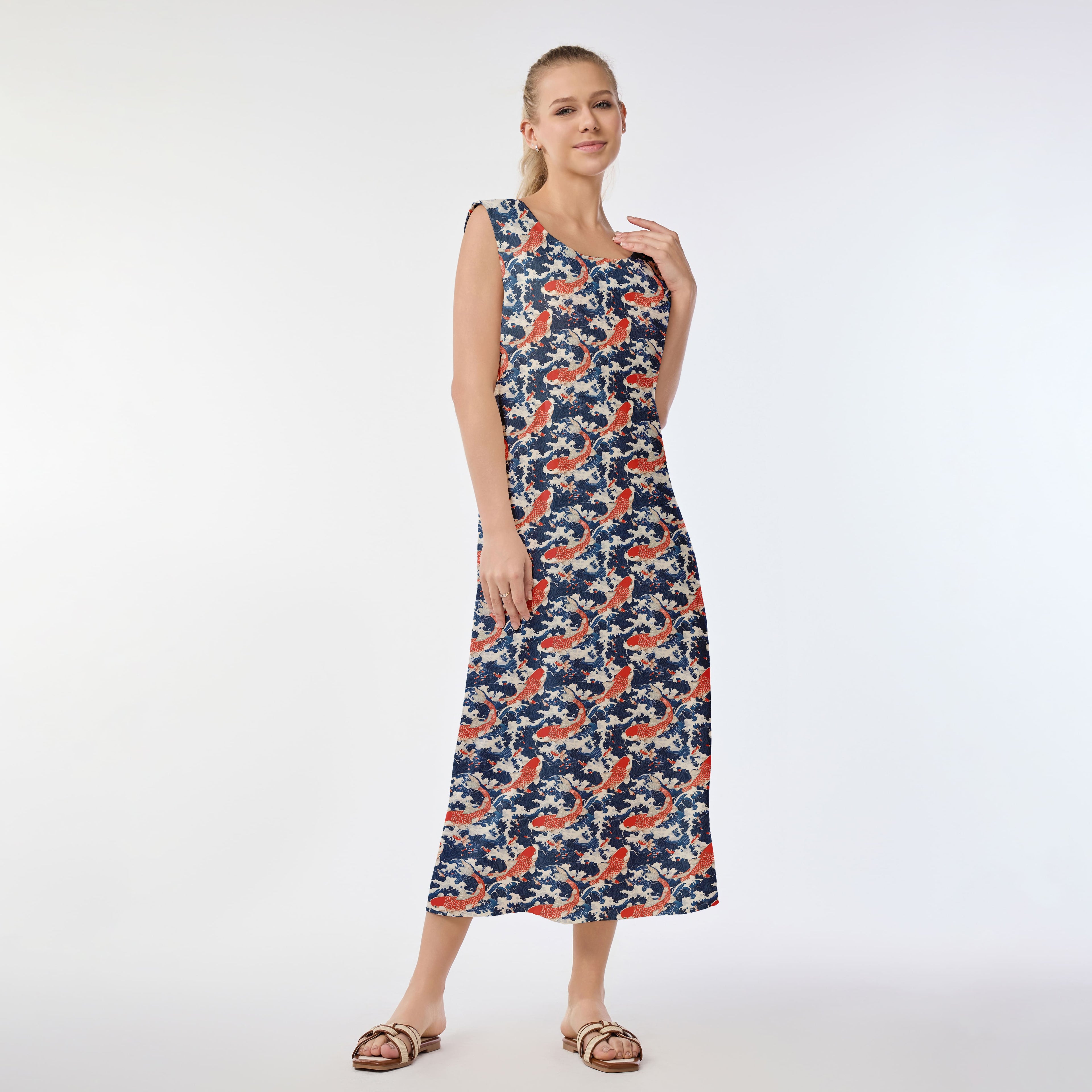 Koi Harmony Muumuu Dress