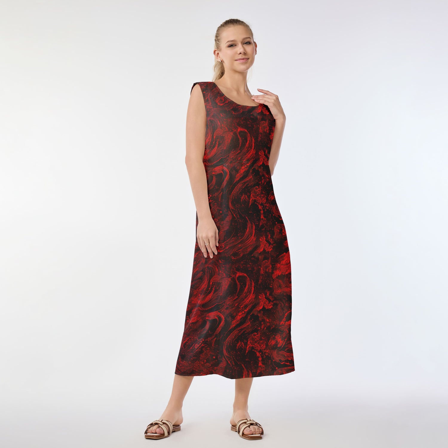 Inferno Swirl Muumuu Dress