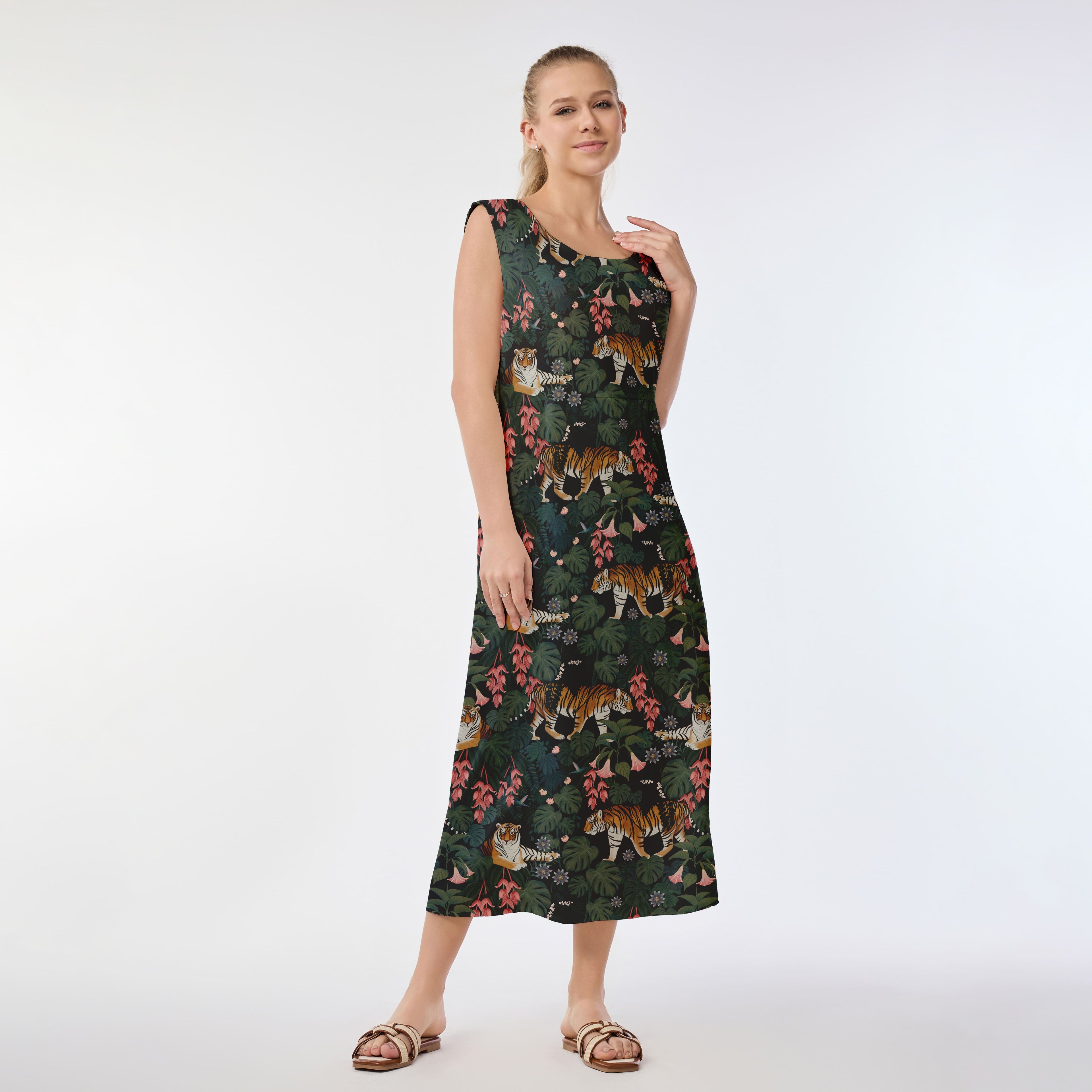 Jungle Majesty Muumuu Dress