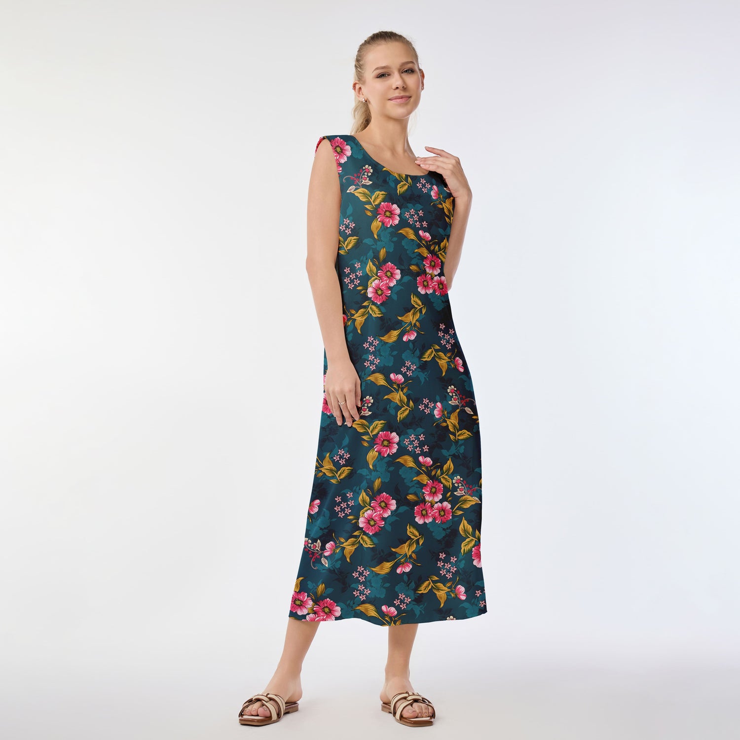 Floral Allure Muumuu Dress
